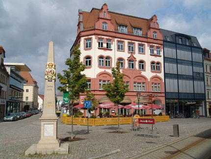 Postmeilensäule in Zwickau
